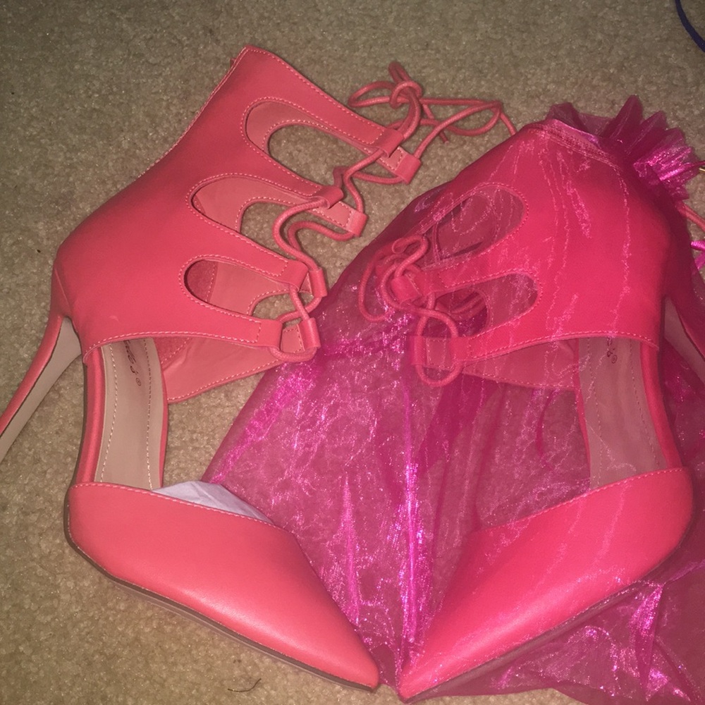 Pink heels